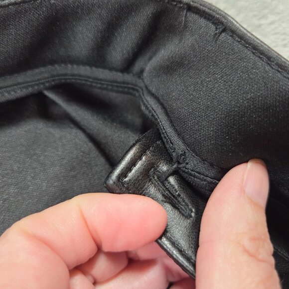 Abercrombie Fitch Pants 14 90s Straight Ultra High Rise Faux Leather Curve Love - Picture 4 of 8